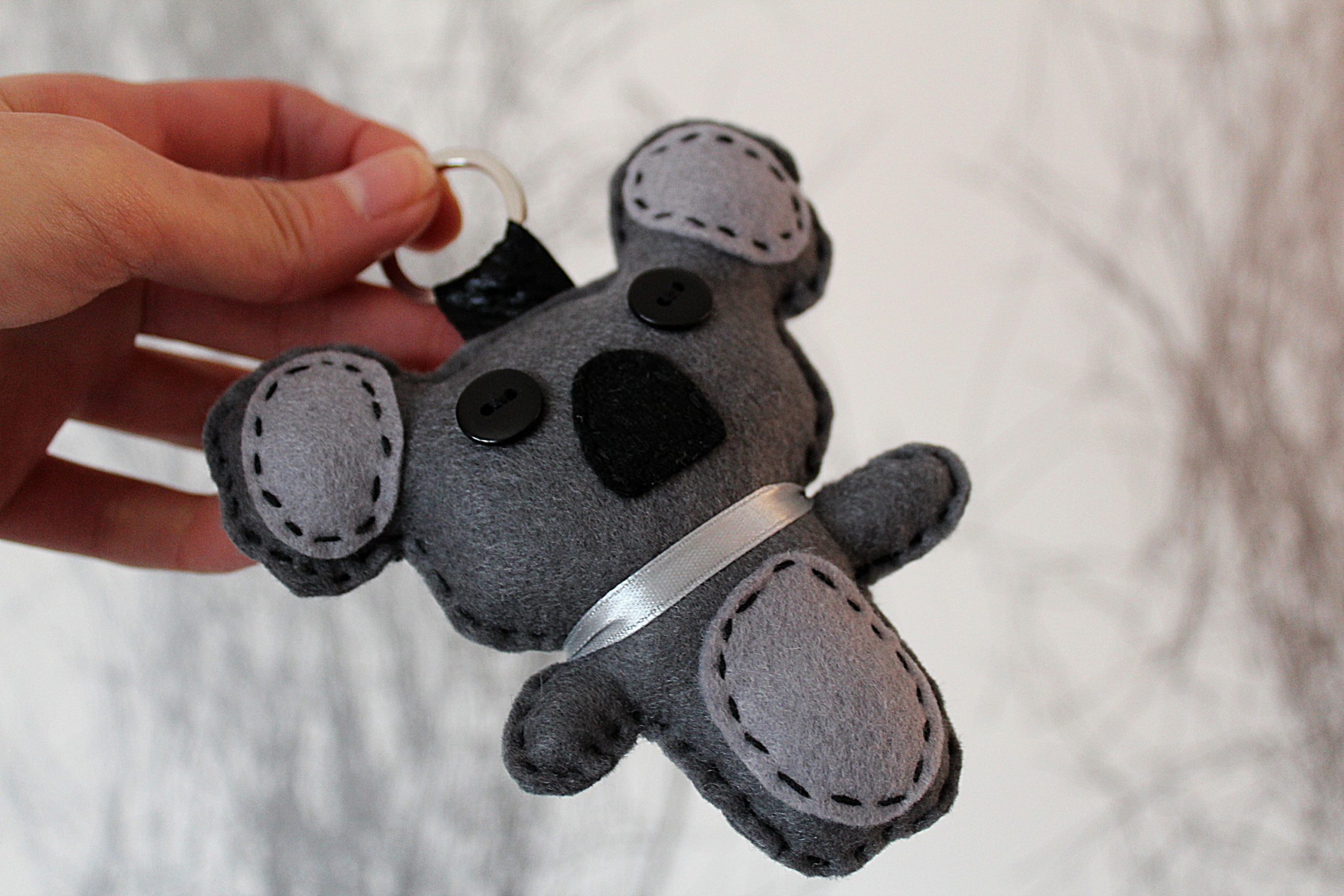 Porte-clés Double Peluche Koala - Décoratif, Mignon, Cadeau Pour Enfants