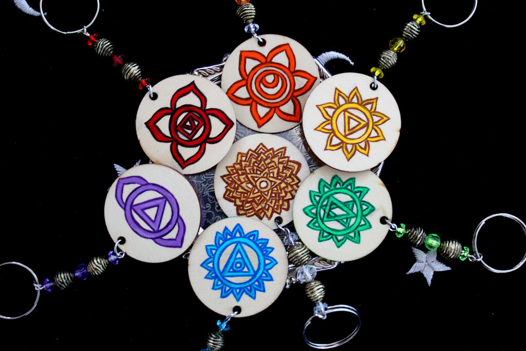 Porte-clés Chakras Verso